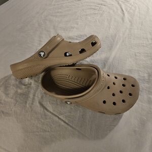 CROCS Beige Classic Clogs